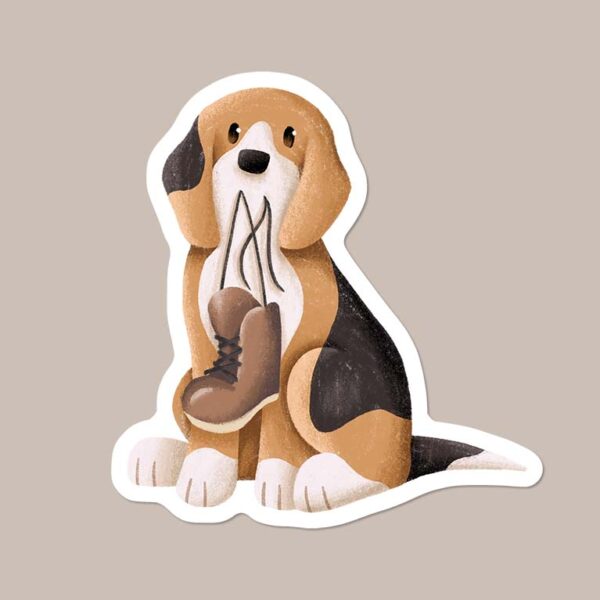 Beagle dog sticker