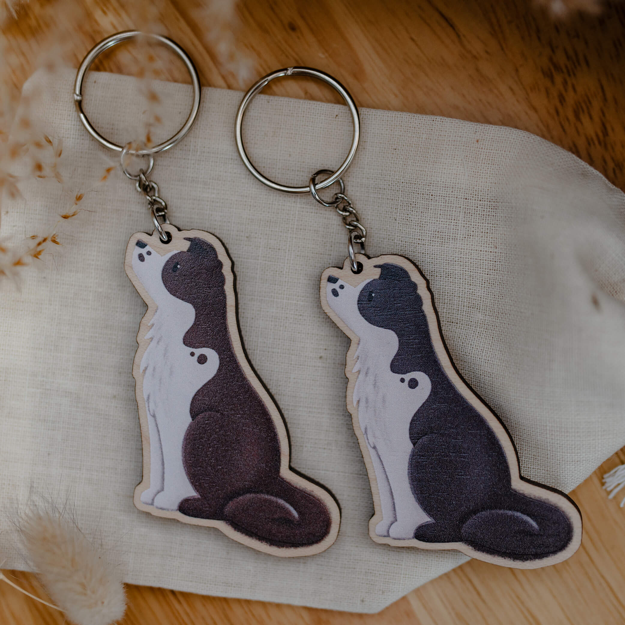 Border hot sale collie keyring