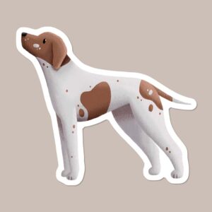English Pointer Vinyl Dog Sticker