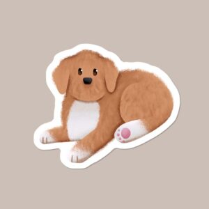 Toy Poodle Vinyl Dog Sticker