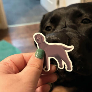 custom dog sticker