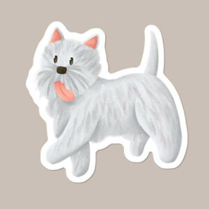 West Highland White Terrier Vinyl Dog Sticker
