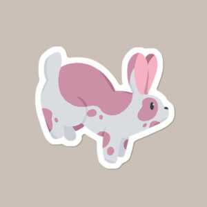 Rabbit Vinyl Sticker