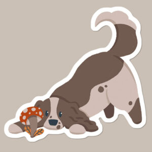Springer Spaniel Autumn Vinyl Dog Sticker