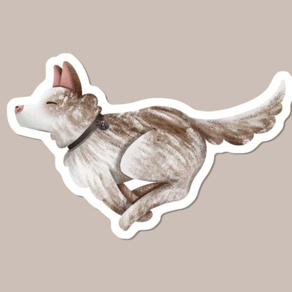 Merle Border Collie dog sticker