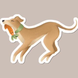 Greyhound / Lurcher Vinyl Dog Sticker