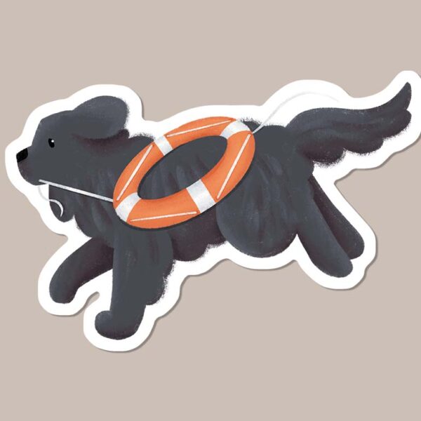 Newfoundland dog sticker
