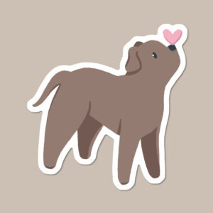 Staffordshire Bull Terrier Valentine’s Vinyl Dog Sticker
