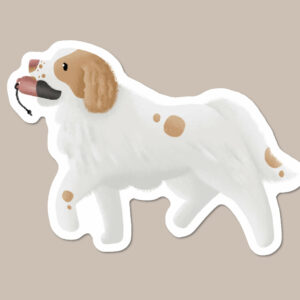 Clumber Spaniel Vinyl Dog Sticker