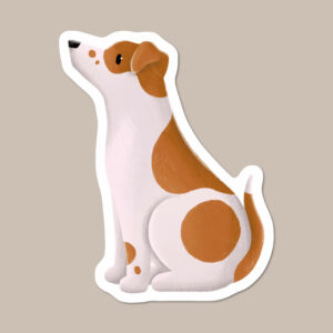 Jack Russell Terrier Vinyl Dog Sticker