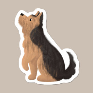 Yorkshire Terrier Vinyl Dog Sticker