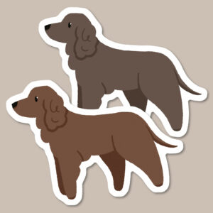 Field Spaniel Vinyl Dog Sticker