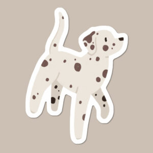 Dalmatian Vinyl Dog Sticker