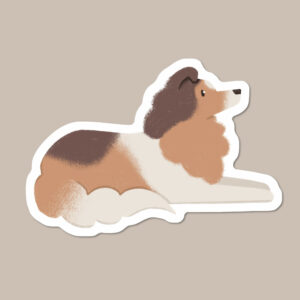 Shetland Sheepdog Vinyl Dog Sticker