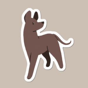 Xoloitzcuintle Mexican Hairless Dog Vinyl Sticker