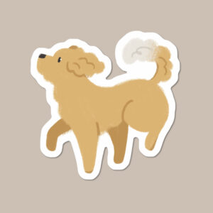 Cockapoo / Cavapoo / Doodle Vinyl Dog Sticker