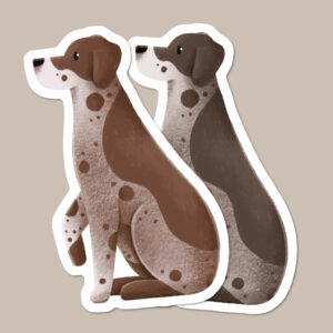 German Shorthaired Pointer Vinyl Dog Sticker