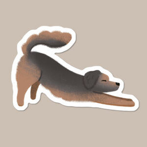 Husky Crossbreed Vinyl Dog Sticker