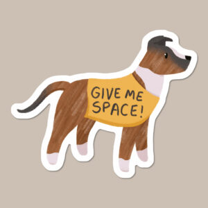 Staffordshire Bull Terrier Crossbreed Vinyl Dog Sticker