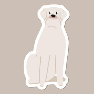 Dogo Argentino Vinyl Dog Sticker