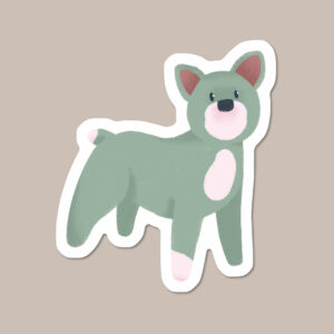 French Bulldog Vinyl Dog Sticker