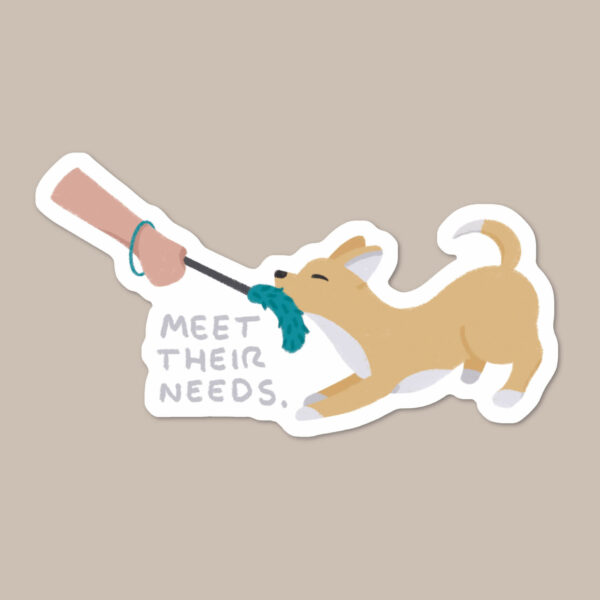 Meet Their Needs Chihuahua sticker