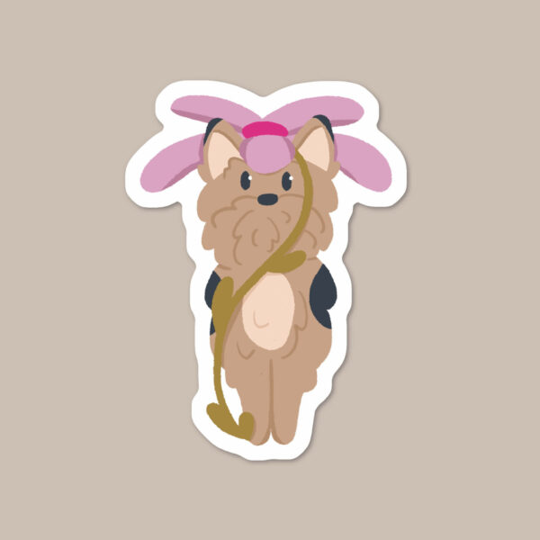 Yorkshire Terrier Spring Dog sticker