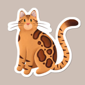 Bengal Cat Vinyl Sticker