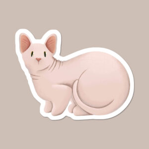 Sphynx Cat Vinyl Sticker