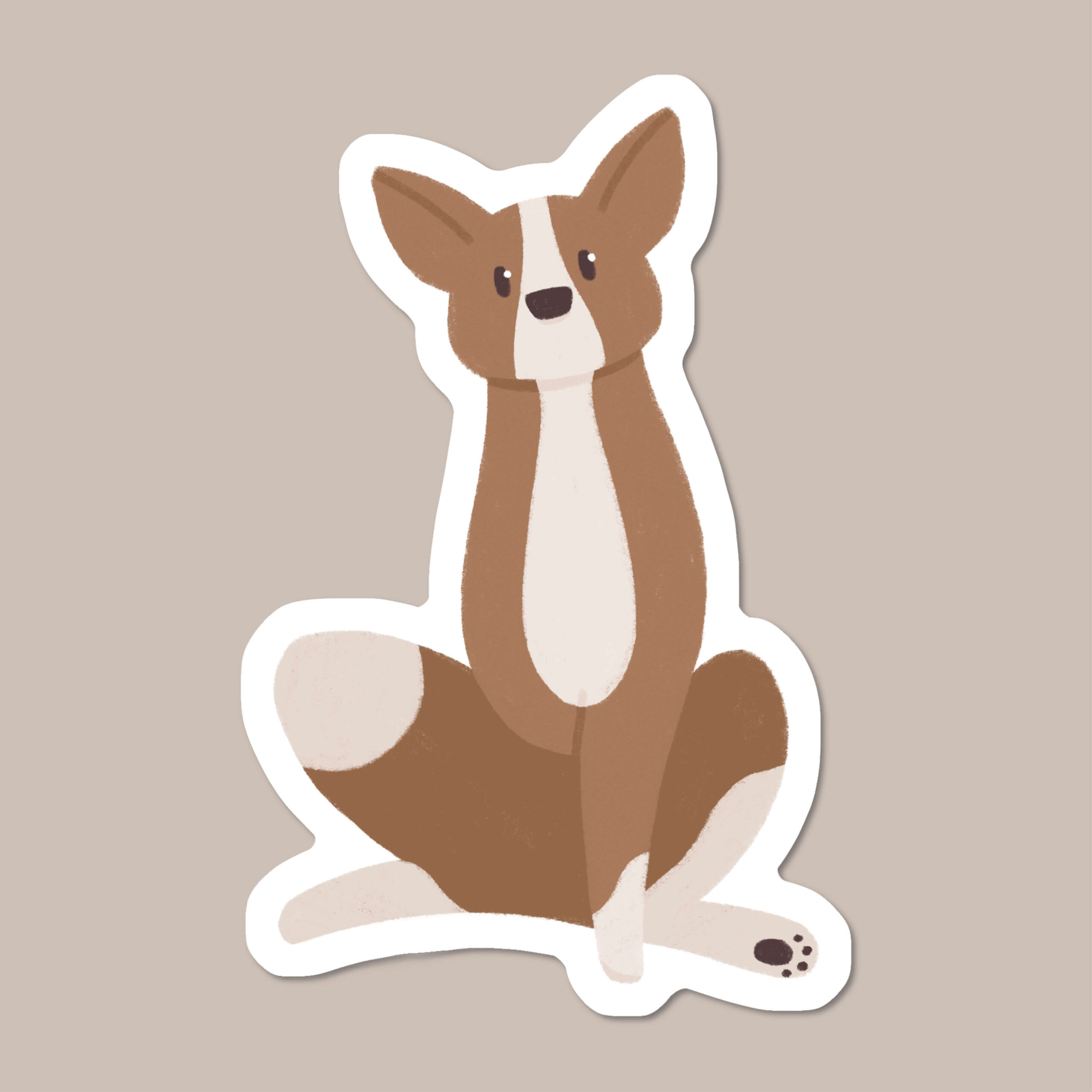 Tripod Crossbreed Dog sticker • Woof by Hollie