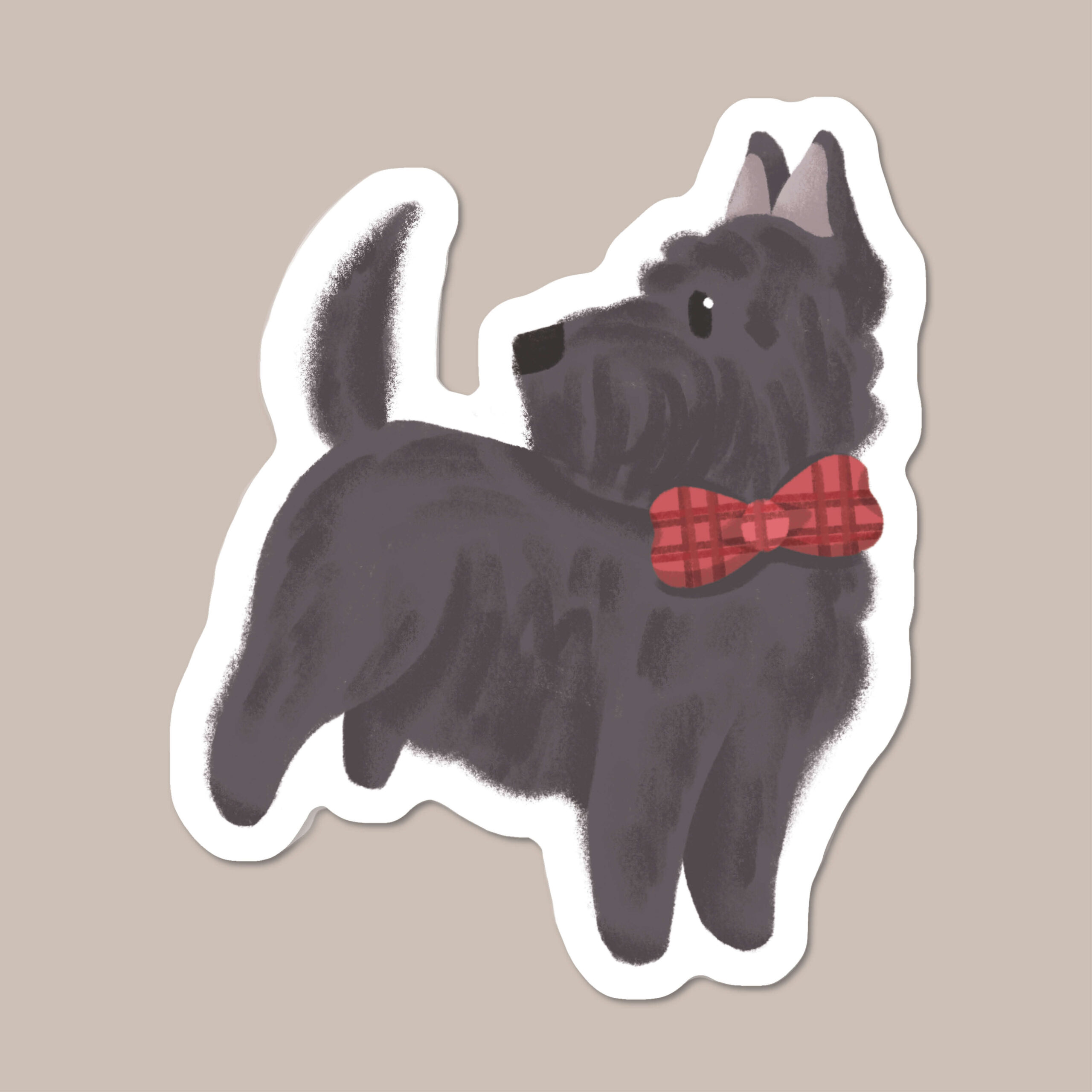 Scottish Terrier Dog sticker • Woof by Hollie